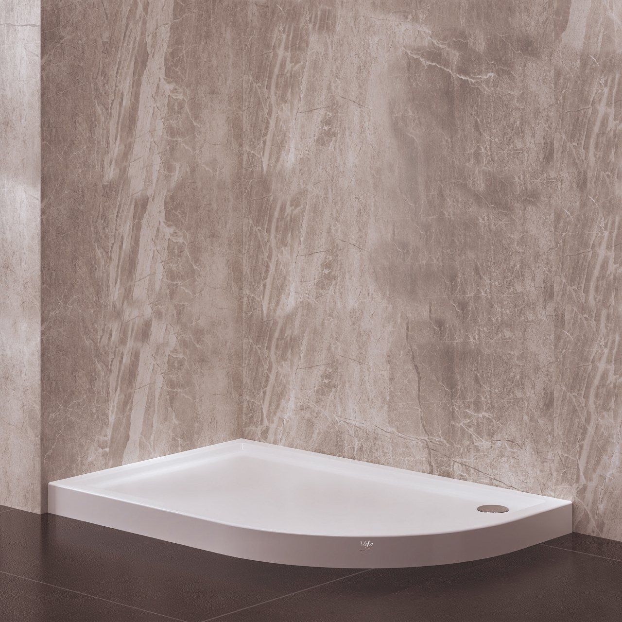 Asimetrik  Monoblok Duş Teknesi H11 70*130