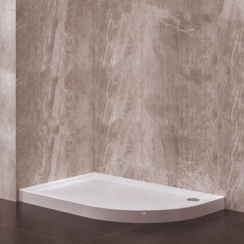 Asimetrik  Monoblok Duş Teknesi H11 90*150