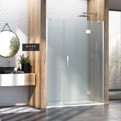 Mode Lüx Menteşeli İki Duvar Arası 2 Sabit 1 Açılır Duşakabin 189 H195