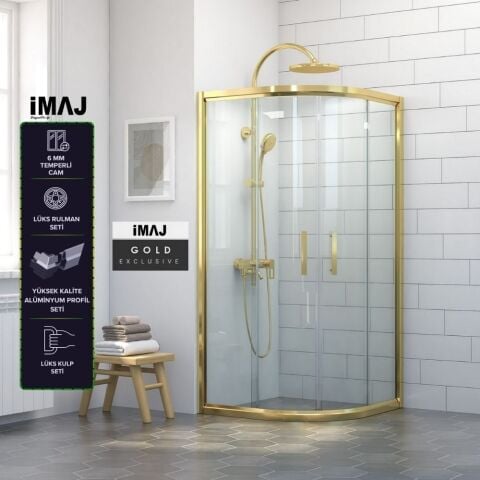 İmaj Gold Oval Duşakabin