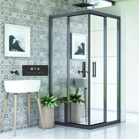 Mia Reflekte Cam Kare Duşakabin 120*120 H190 - H:190 cm