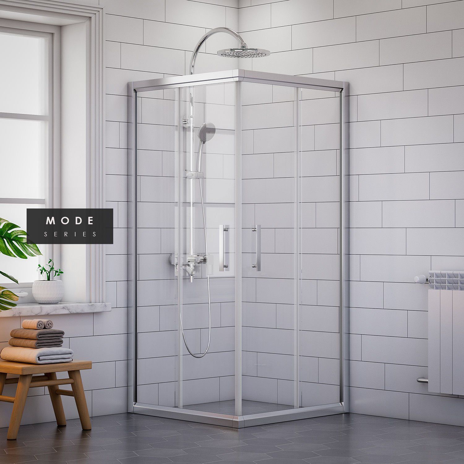 Mode Kare Duşakabin 110*110 H:190 - H:190 cm