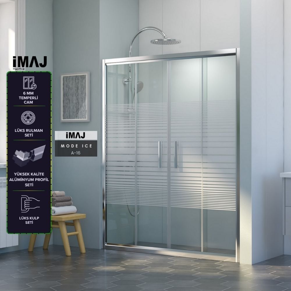 İmaj Mode Ice 2 Sabit 2 Sürgü Duşakabin A-16