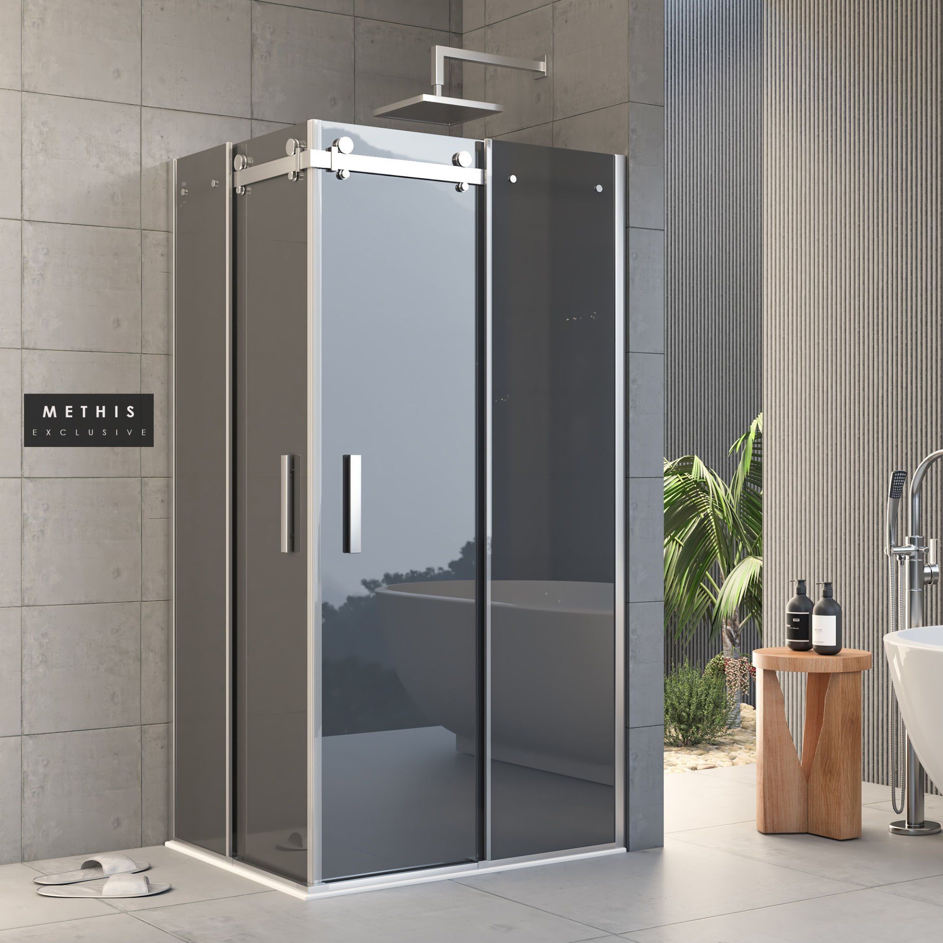 Pro Methis Dikdörtgen Duşakabin 80*130 H:195