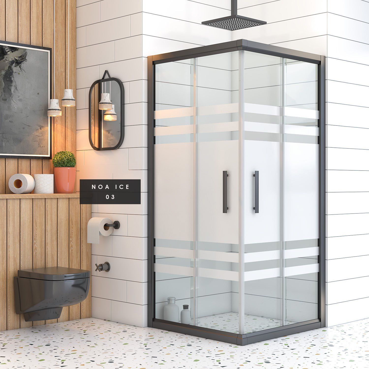 İmaj  Noa Ice Kare Duşakabin A-5 120*120 H190