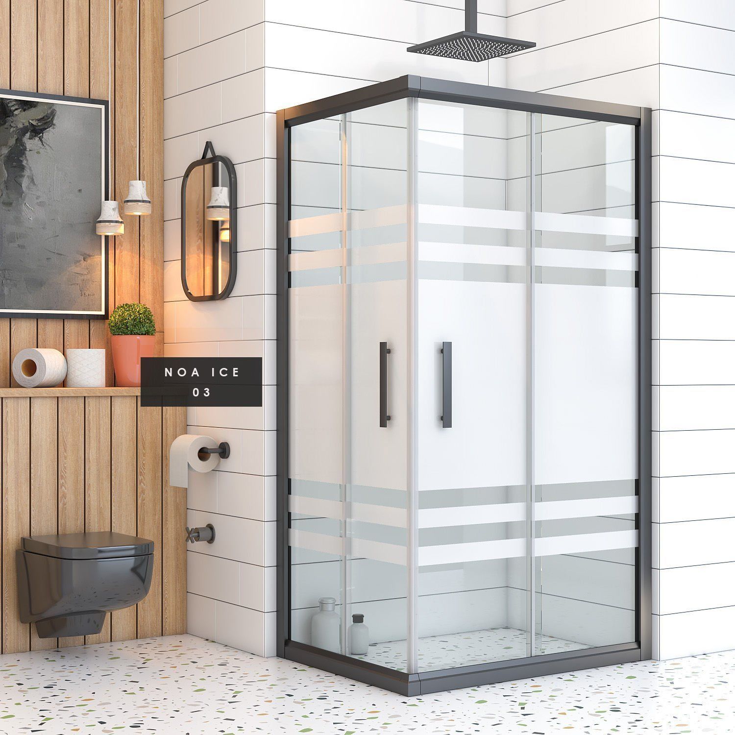 İmaj  Noa Ice Dikdörtgen Duşakabin A-5 100*140 H:190