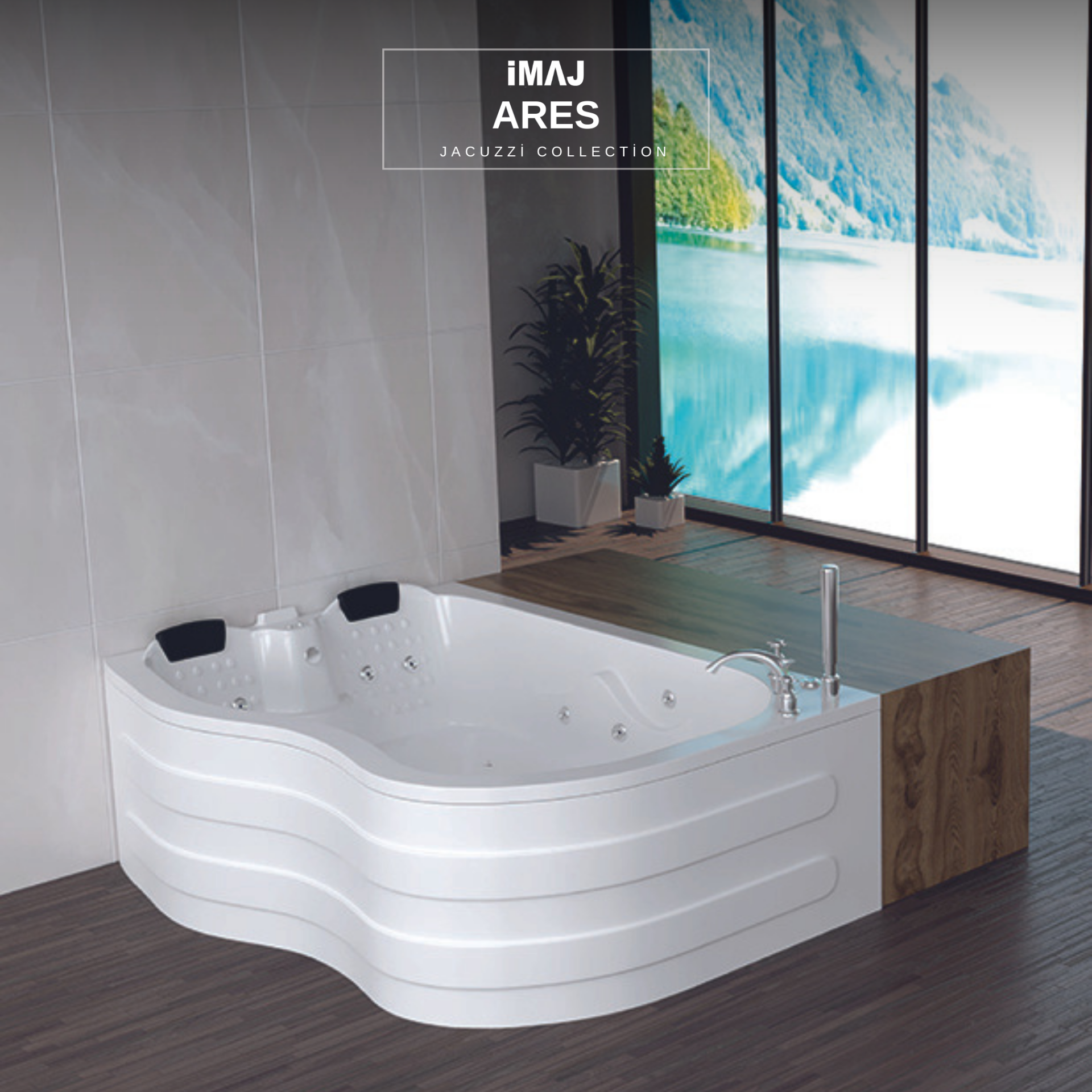 Ares Jakuzi 120x175 h:65 Hidromasaj Full Sistem