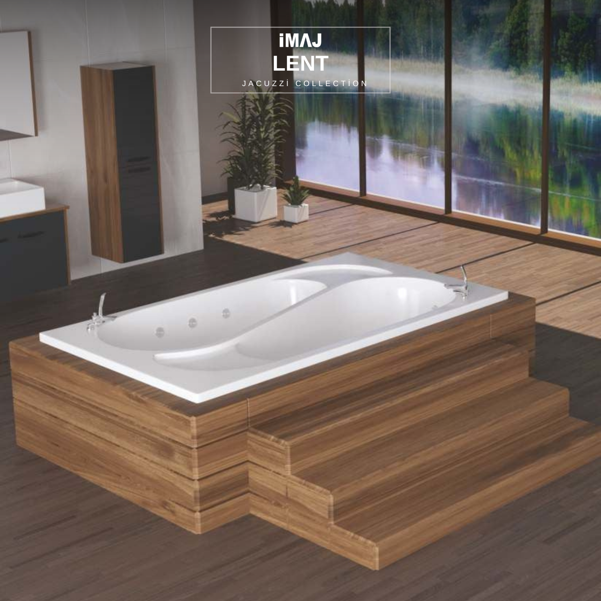 Lent Jakuzi 120x200 h:55 Hidromasaj Ultra Sistem