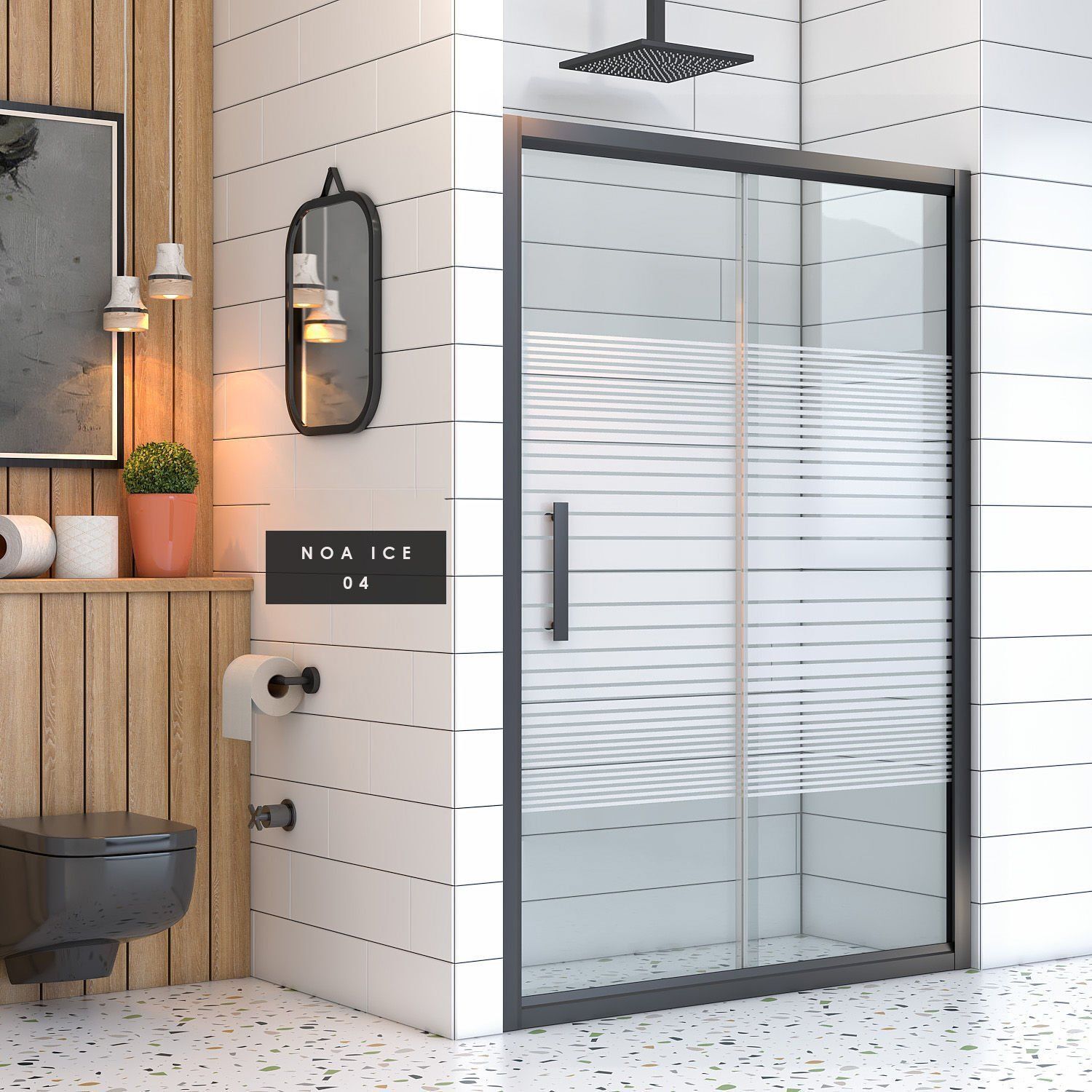 İmaj Noa Ice 1 Sabit 1 Sürgü Duşakabin A-16 156