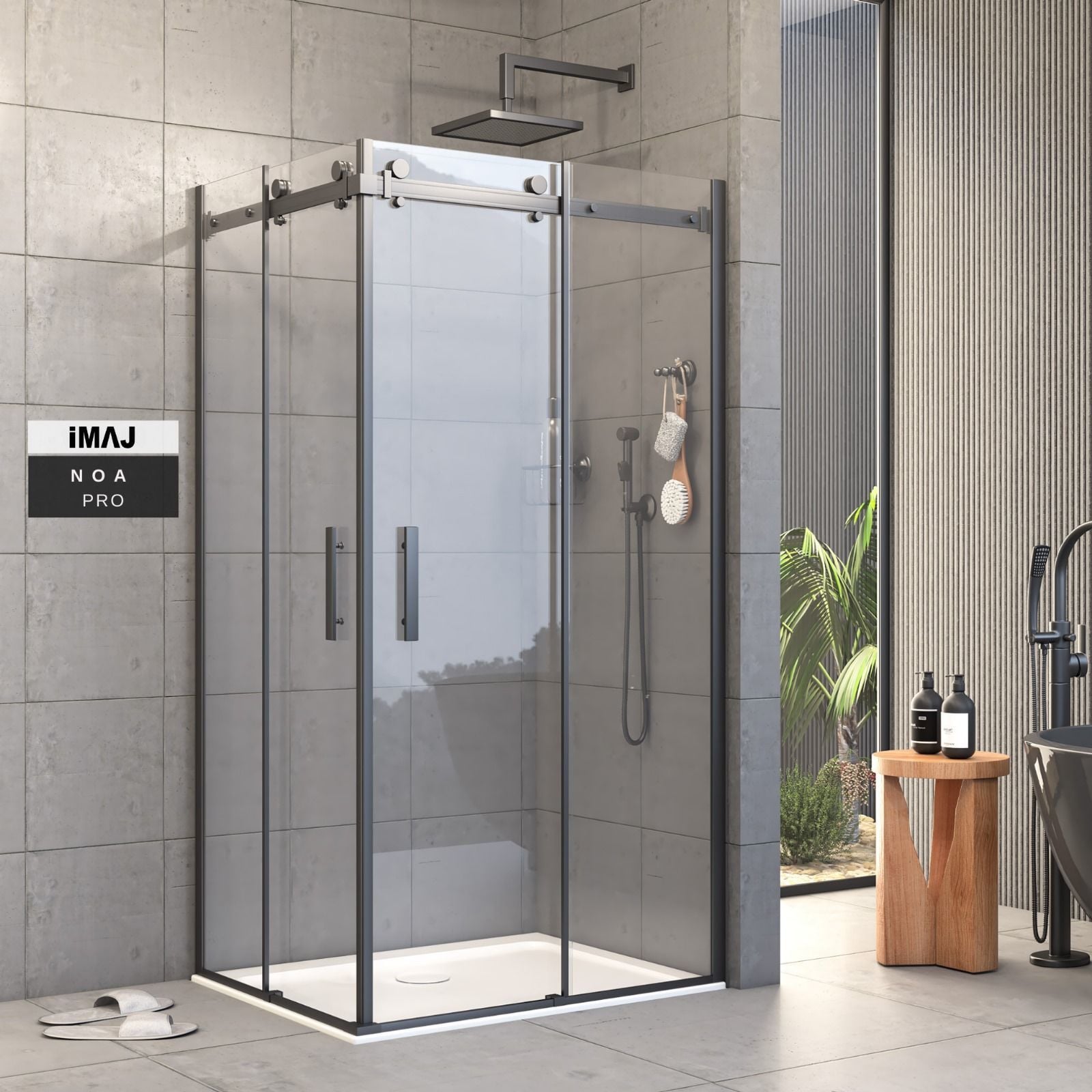 Pro Noa Dikdörtgen Duşakabin 100*130 H:195 - 6mm