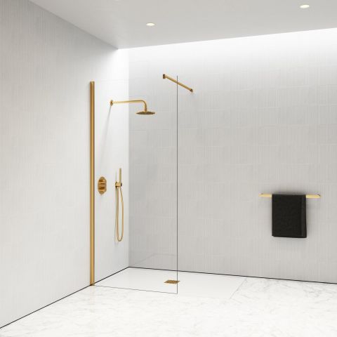 Bronz Yan Panel / Separatör 80 - H: 200 cm