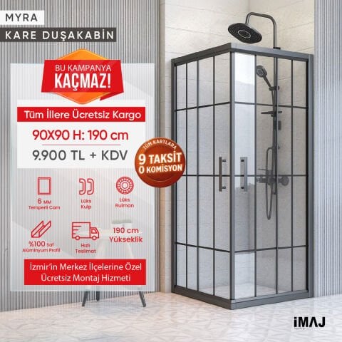 HAZİRAN FIRSATI ! Myra Kare 90x90 Cm H:190