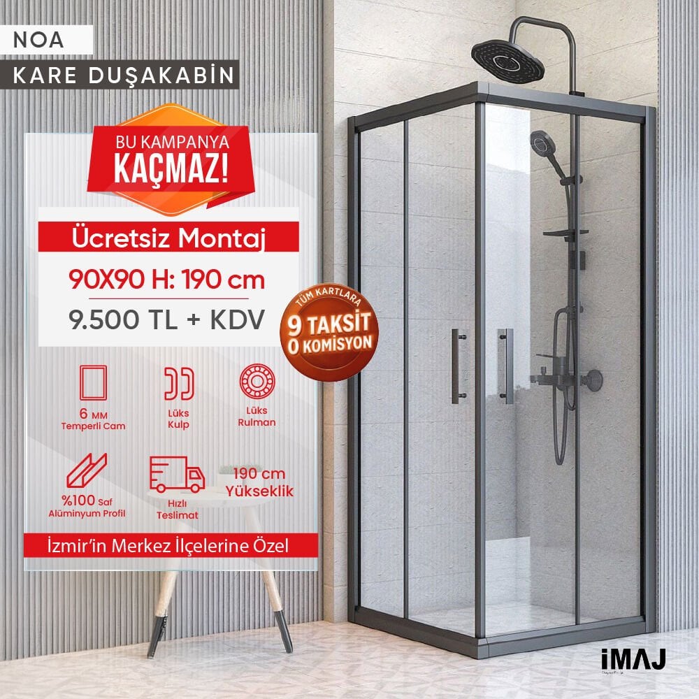 MAYIS FIRSATI ! Noa Kare 90x90 Cm H:190