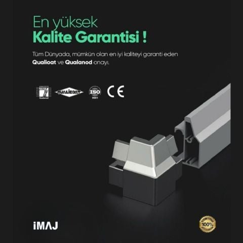 İmaj Noa Ice Dikdörtgen Duşakabin A-7 80*90 H190