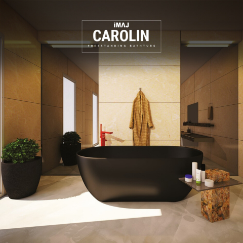Carolin Black 164x77 H:60