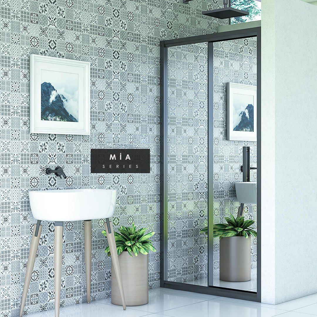 Mia Reflekte Cam 1 Sabit 1 Sürgü Duşakabin 113 - H:190 cm