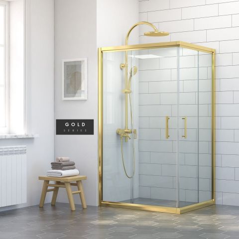 İmaj Gold Dikdörtgen Duşakabin 80*90 H190 - H:190 cm