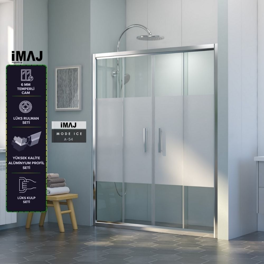 İmaj  Mode Ice 2 Sabit 2 Sürgü Duşakabin A-54