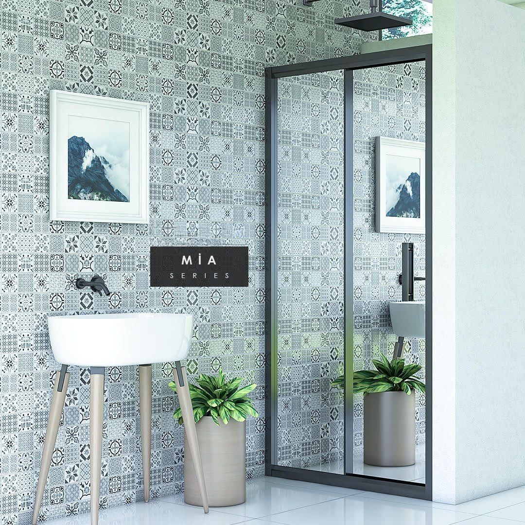 Mia Reflekte Cam 1 Sabit 1 Sürgü Duşakabin 136 - H: 200 cm