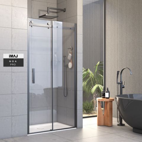 Pro Noa 1 Sabit 1 Sürgü Duşakabin 131 - 6mm