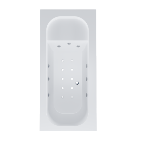 Uras Oturmalı Mini Dikdörtgen  Jakuzi h:45 Hidromasaj Ekstra Sistem - 80*130