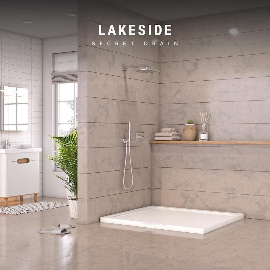 Gizli Giderli  Dikdörtgen Flat Duş Teknesi H:6 80*110