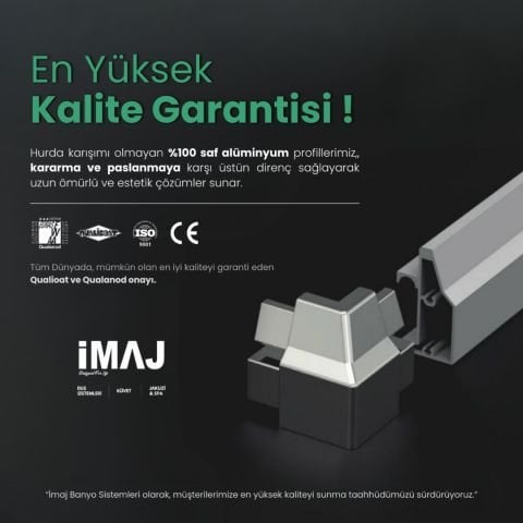 Noa Kare Duşakabin 90*90 H190 - H:190 cm