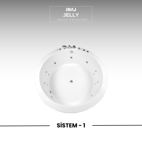 Jelly Q 160 cm h:70 Yuvarlak Jakuzi Sistem 1