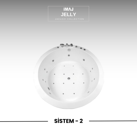 Jelly Q 160 cm h:70 Yuvarlak Jakuzi Sistem 2