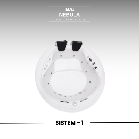 Nebula Q 180 cm h:60 Yuvarlak Jakuzi Sistem 1