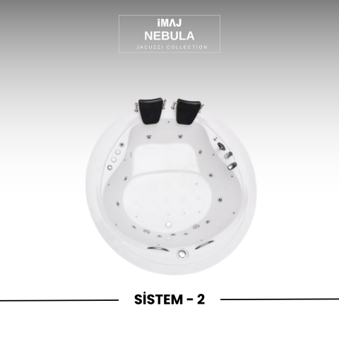 Nebula Q 180 cm h:60 Yuvarlak Jakuzi Sistem 1