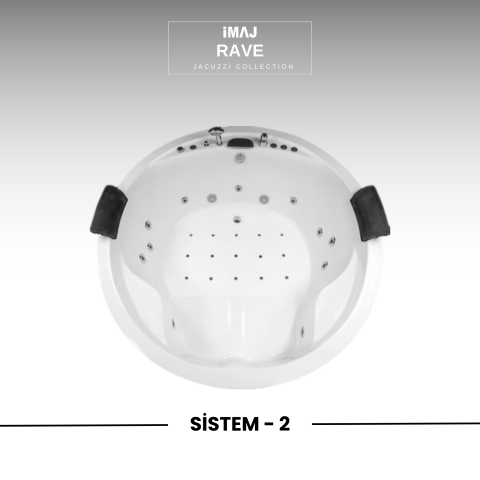 Rave Q 180 cm h:70 Yuvarlak Jakuzi Sistem 1