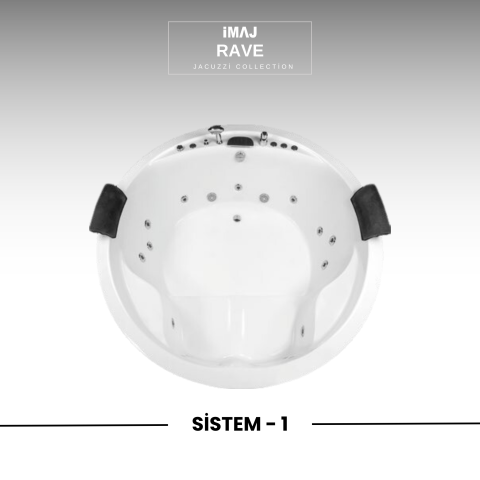 Rave Q 180 cm h:70 Yuvarlak Jakuzi Sistem 2