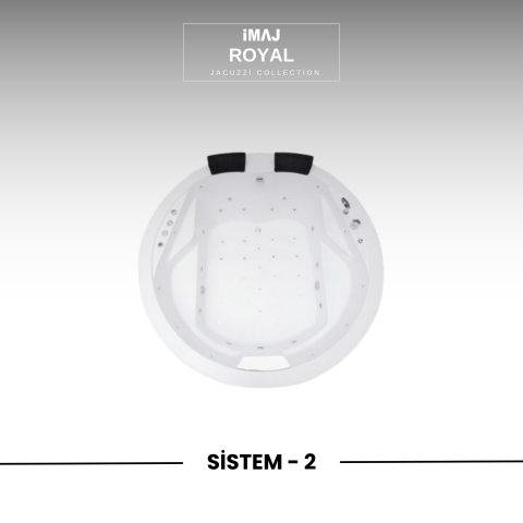 Royal Q 200 cm h:75 Yuvarlak Jakuzi Sistem 1