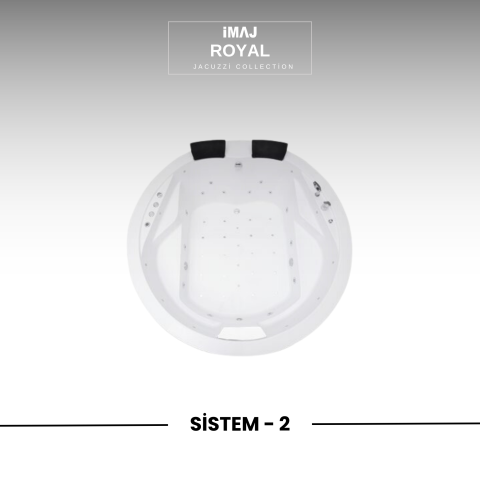 Royal Q 200 cm h:75 Yuvarlak Jakuzi Sistem 2