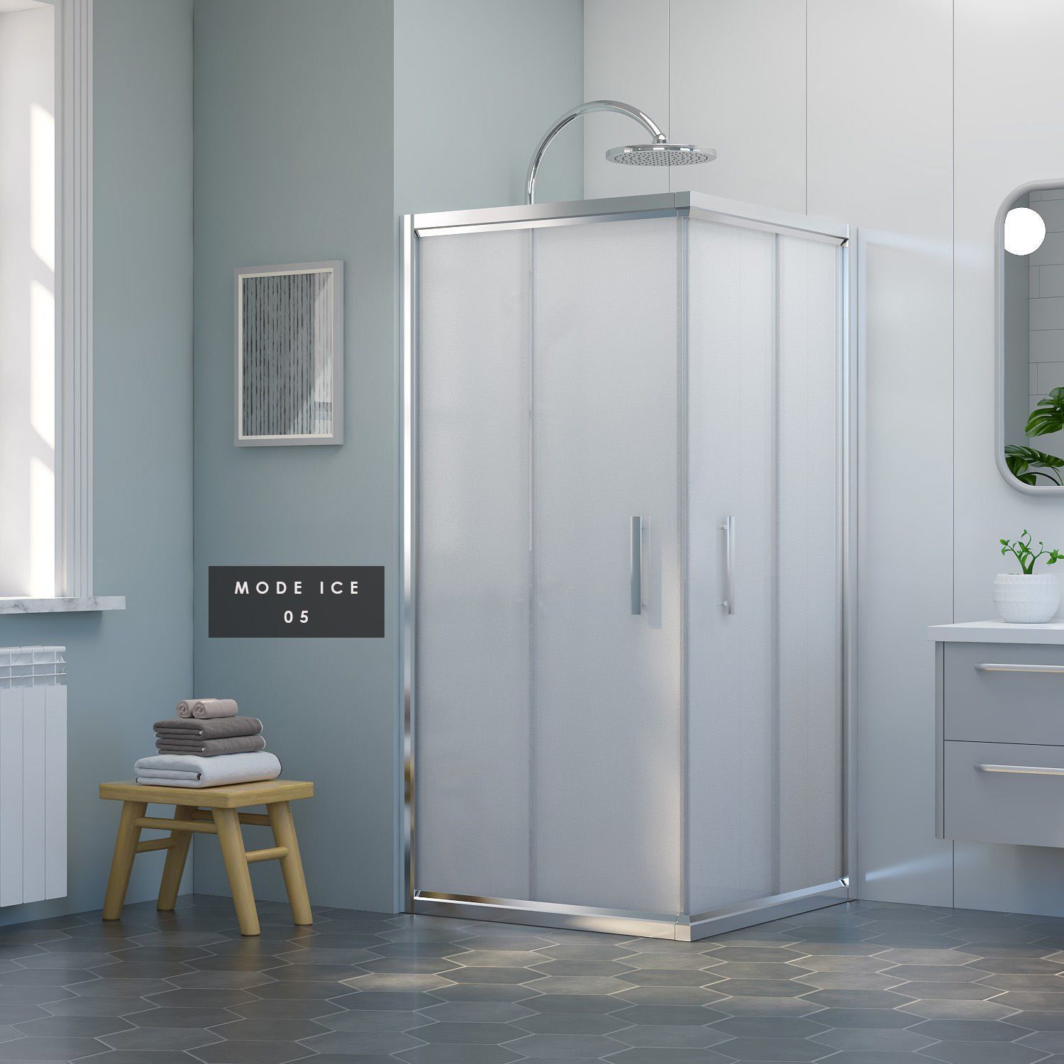 İmaj Mode Ice Kare Duşakabin A-7 105*105 H:190