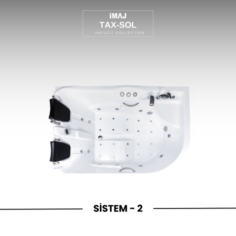 Tax 170x120 cm h:60 Asimetrik - SOL Jakuzi Sistem 2