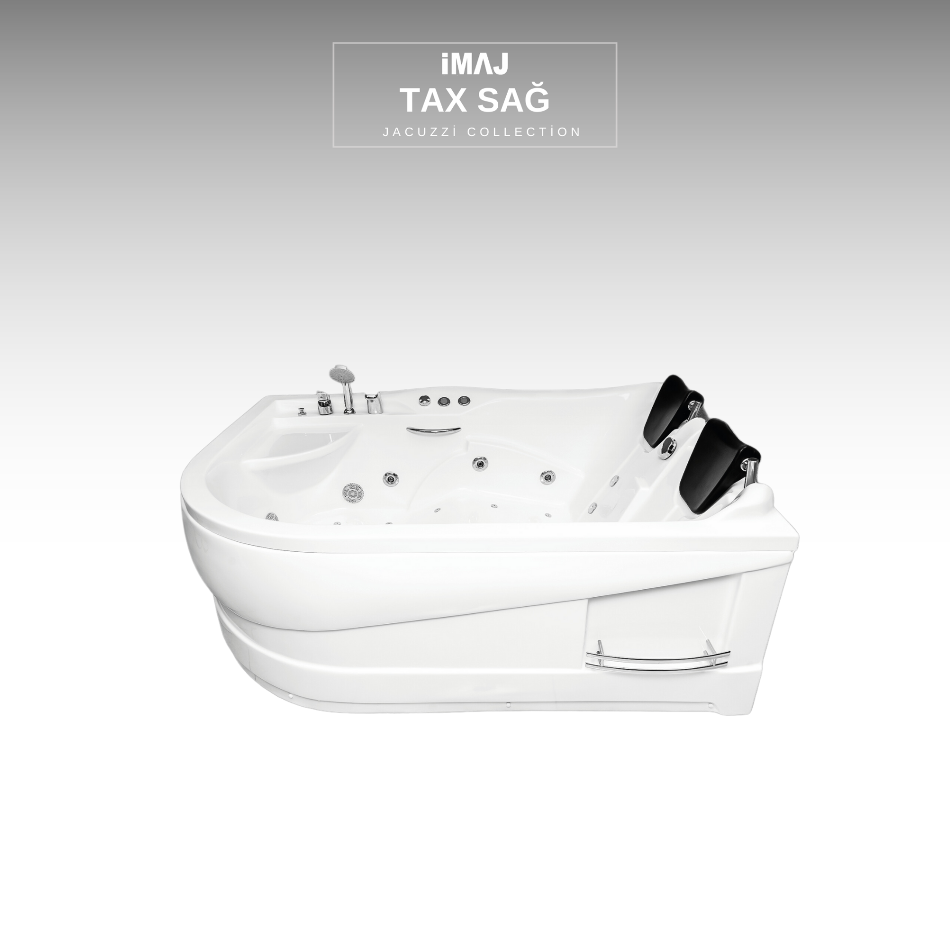 Tax 170x120 cm h:60 Asimetrik - SAĞ Jakuzi Sistem 1