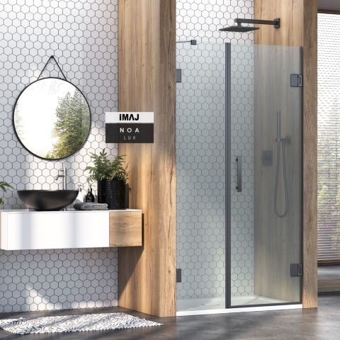 Noa Lüx 1 Sabit 1 Açılır Duvardan Menteşeli Duşakabin