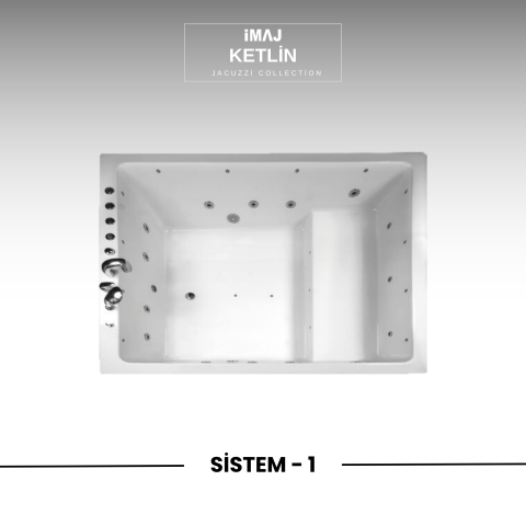 Ketlin 180x160 cm h:70  Jakuzi Sistem 1
