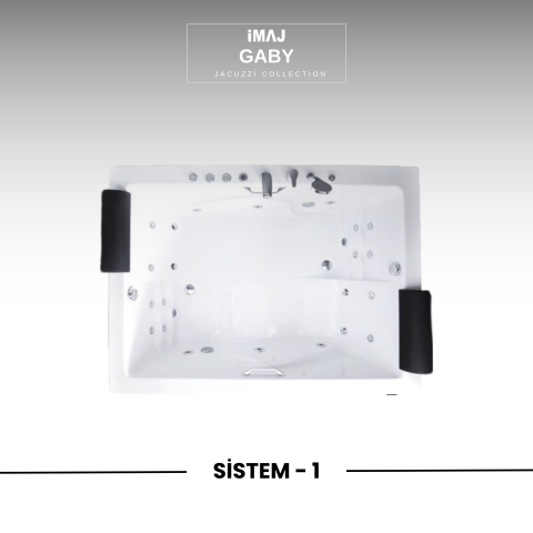 Gaby 175x130 cm h:70  Jakuzi Sistem 1