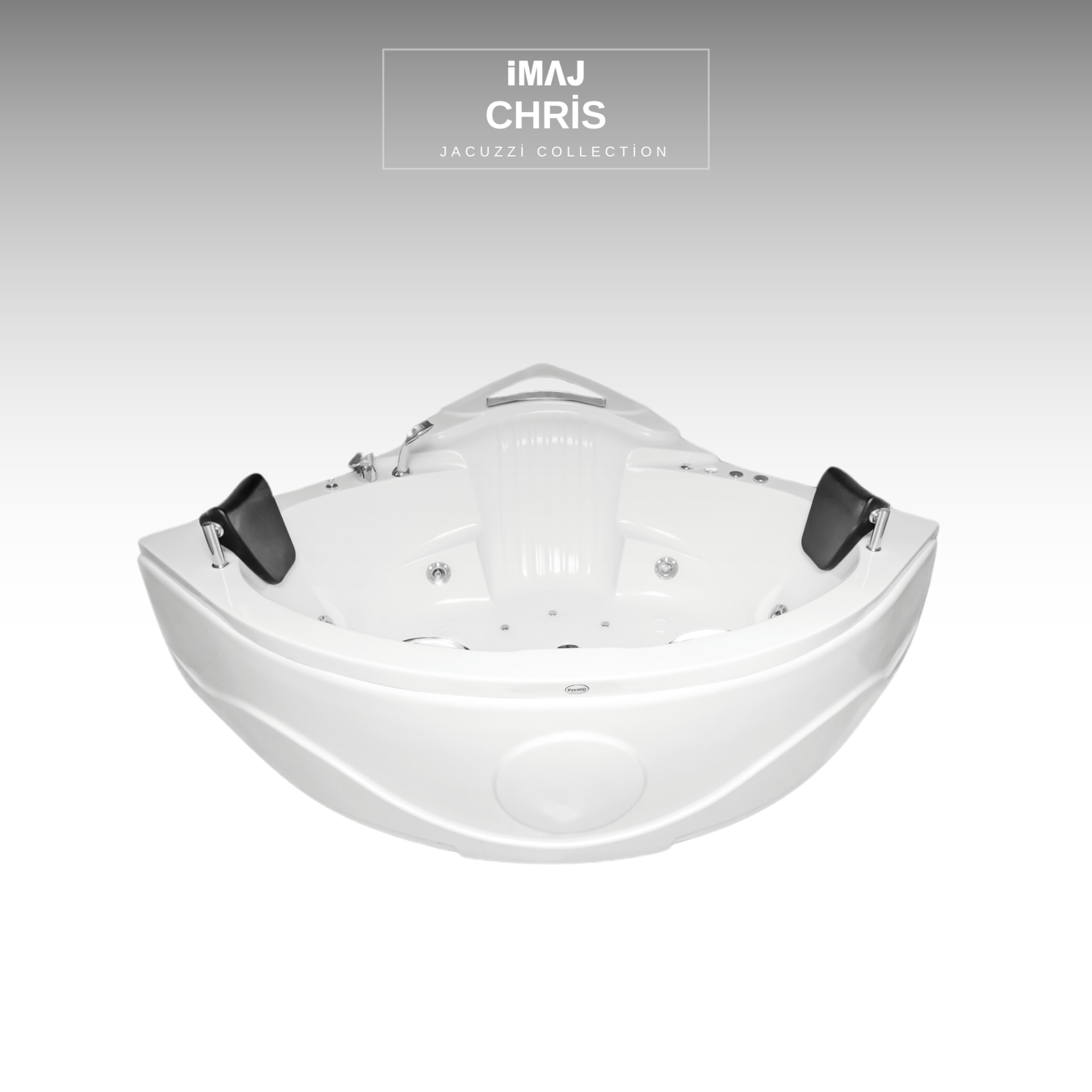 Chris 150x150 cm h:60 OVAL Jakuzi Sistem 2