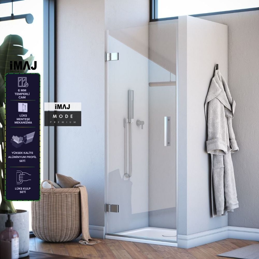 Mode Premium Menteşeli Sistem Tek Kapı Duşakabin