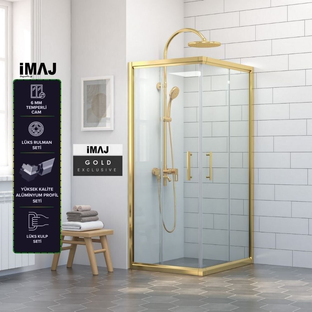 İmaj Gold Kare Duşakabin