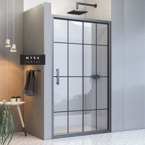 Myra İki Duvar Arası 1 Sabit 1 Sürgü Duşakabin 130 - H:190 cm