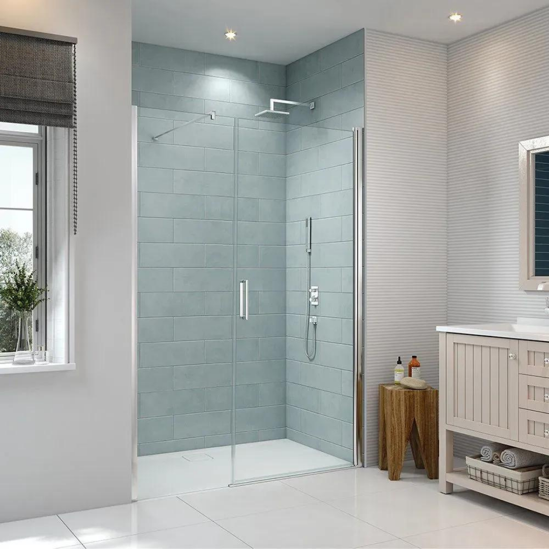 Mode Premium Boy Menteşeli Sistem Düz 1 Sabit 1 Açılır Duşakabin