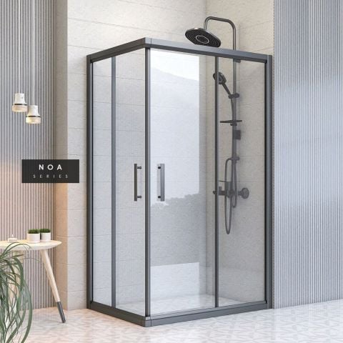 Noa Dikdörtgen Duşakabin 80*90 H190 - H: 200 cm