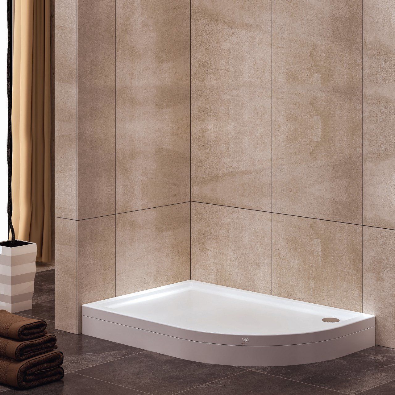 Asimetrik Duş Teknesi H:17 90*120