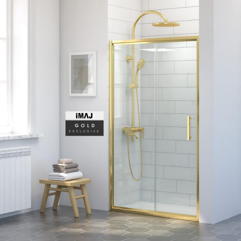 İmaj Gold İki Duvar Arası 1 Sabit 1 Sürgü Duşakabin
