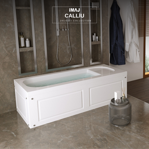 Calliu Dikdörtgen Oturmalı Mini Küvet 70*130